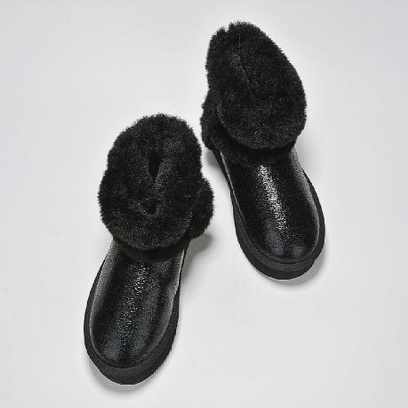 ROBBIN GIRL Platform Boots w Fur *NWTIB - Picture 1 of 17